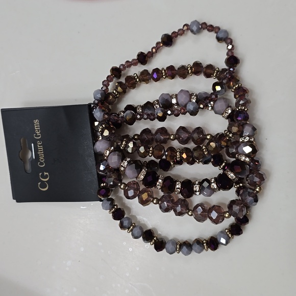 CG  couture gems 5 pack bracelet set - Picture 1 of 4
